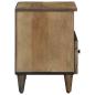 Preview: Bettkasten Braun 40 x 33 x 46 cm Massivholz Mango