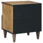 Preview: Bettkasten Braun 40 x 33 x 46 cm Massivholz Mango