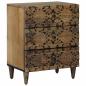 Preview: ARDEBO.de - Bettkasten Braun 50 x 33 x 60 cm Massivholz Mango