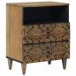 Preview: ARDEBO.de - Bettkasten Braun 50 x 33 x 60 cm Massivholz Mango