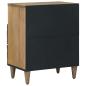 Preview: Bettkasten Braun 50 x 33 x 60 cm Massivholz Mango