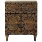 Preview: Bettkasten Braun 50 x 33 x 60 cm Massivholz Mango