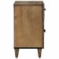 Preview: Bettkasten Braun 50 x 33 x 60 cm Massivholz Mango