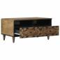 Preview: Couchtisch Braun 80 x 54 x 40 cm Massivholz Mango