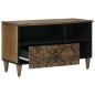 Preview: TV-Schränk Braun 80 x 33,5 x 46 cm Massivholz Mango