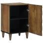 Preview: Badezimmerschrank Braun 38 x 33,5 x 58 cm Massivholz Mango