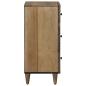 Preview: Sideboard Braun 40 x 33,5 x 75 cm Massivholz Mango
