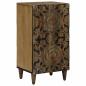 Preview: ARDEBO.de - Sideboard mit Speicher Braun 40 x 33,5 x 75 cm Massivholz Mango