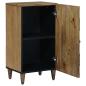 Preview: Sideboard mit Speicher Braun 40 x 33,5 x 75 cm Massivholz Mango