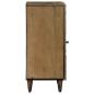 Preview: Sideboard mit Speicher Braun 40 x 33,5 x 75 cm Massivholz Mango
