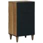 Preview: Sideboard mit Speicher Braun 40 x 33,5 x 75 cm Massivholz Mango