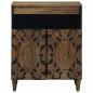 Preview: Sideboard mit Speicher Braun 60 x 33,5 x 75 cm Massivholz Mango