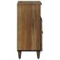 Preview: Sideboard mit Speicher Braun 60 x 33,5 x 75 cm Massivholz Mango