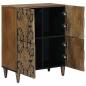 Preview: Sideboard mit Speicher Braun 60 x 33,5 x 75 cm Massivholz Mango