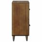 Preview: Sideboard mit Speicher Braun 60 x 33,5 x 75 cm Massivholz Mango