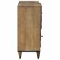 Preview: Sideboard mit Speicher Braun 80 x 33,5 x 75 cm Massivholz Mango
