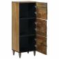Preview: Hochschrank Braun 40 x 33,5 x 110 cm Massivholz Mango
