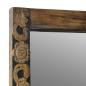 Preview: Wandspiegel Walnussbraun 70 x 50 cm Holzwerkstoff und Glas