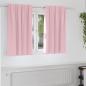 Preview: ARDEBO.de - Verdunkelungs-Vorhänge mit Ringen 2 stk. Babyrosa 140 x 140 cm