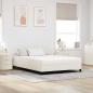 Preview: ARDEBO.de - Bettmatratze mit Matratze Creme 140 x 200 cm Stoff