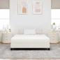 Preview: Bettmatratze mit Matratze Creme 140 x 200 cm Stoff
