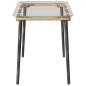 Preview: Gartentisch Natur 80 x 40 x 45 cm Poly-Rattan