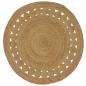 Preview: ARDEBO.de - Bereichsteppiche Natur Ø 120 cm Jute