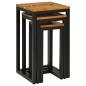 Preview: Nestingtisch 3 Stk. Braun Massives Teakholz