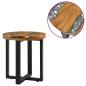 Preview: Couchtisch Braun 40 x 40 x 45 cm Massives Teakholz