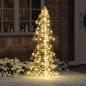 Preview: ARDEBO.de - Weihnachtsbaum 160 LEDs Warmes Weiß 150 cm PET
