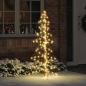 Preview: ARDEBO.de - Weihnachtsbaum 160 LEDs Warmes Weiß 150 cm PET