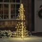 Preview: ARDEBO.de - Weihnachtsbaum mit 240 LEDs Warmes Weiß 180 cm PET