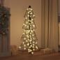 Preview: Weihnachtsbaum 100 LEDs Warmes Weiß 120 cm Rattan