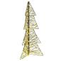 Preview: Weihnachtsbaum 160 LEDs Warmes Weiß 150 cm Rattan