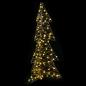 Preview: Weihnachtsbaum 160 LEDs Warmes Weiß 150 cm Rattan