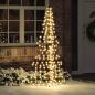 Preview: ARDEBO.de - Weihnachtsbaum 240 LEDs Warmes Weiß 180 cm Rattan