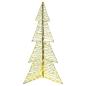 Preview: Weihnachtsbaum 240 LEDs Warmes Weiß 180 cm Rattan