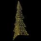 Preview: Weihnachtsbaum 240 LEDs Warmes Weiß 180 cm Rattan