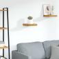 Preview: ARDEBO.de - Wandregal Wandhalterung Braun 23 x 23,5 x 3,8 cm Holzwerkstoff
