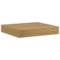 Preview: Wandregal Wandhalterung Braun 23 x 23,5 x 3,8 cm Holzwerkstoff