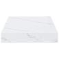 Preview: Wandregal Wandhalterung 4 Stk. Weiß Marmor 40 x 23,5 x 3,8 cm