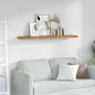 Preview: ARDEBO.de - Wandregal Wandhalterung Beige 120 x 23,5 x 3,8 cm Holzwerkstoff