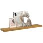 Preview: Wandregal Wandhalterung Beige 120 x 23,5 x 3,8 cm Holzwerkstoff