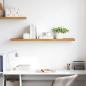 Preview: Wandregal Wandhalterung Beige 120 x 23,5 x 3,8 cm Holzwerkstoff