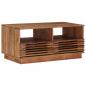 Preview: Handgefertigter Kaffeetisch Teakbraun 85 x 45,5 x 40 cm