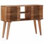 Preview: ARDEBO.de - Handgefertigter Beistelltisch Teakbraun 100 x 30 x 75 cm