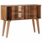 Preview: Handgefertigter Beistelltisch Teakbraun 100 x 30 x 75 cm