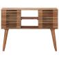 Preview: Handgefertigter Beistelltisch Teakbraun 100 x 30 x 75 cm