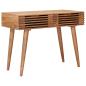 Preview: Handgemachter Schreibtisch Teakbraun 100 x 48 x 76 cm