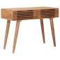 Preview: Handgemachter Schreibtisch Teakbraun 100 x 48 x 76 cm